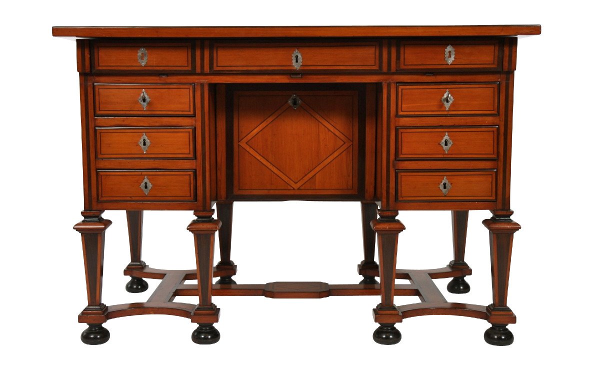 Mazarin Desk In Yew Wood-photo-3