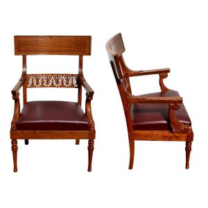 Pair Of Armchairs Modeled By Georges Jacob