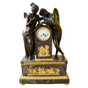 Spectaculaire Pendule d'époque Empire, Signée De Thomire Et De L’horloger Filon.