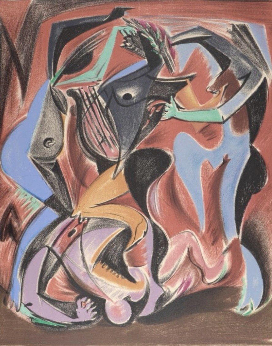 ANDRÉ MASSON (1896-1987) Orphée, 1972 / LITHOGRAPHIE / E.A. / SIGNÉE 