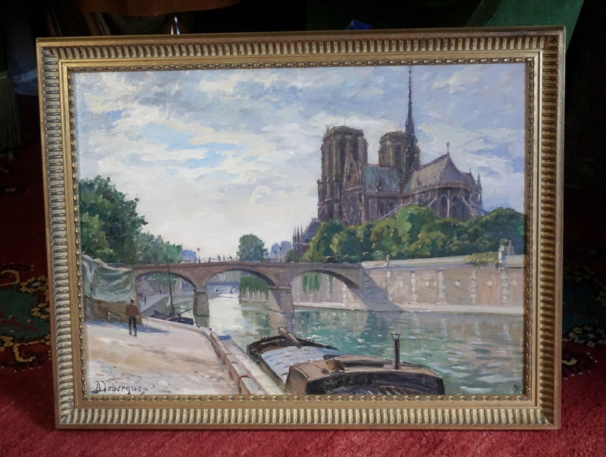 PARIS / LA SEINE ET NOTRE DAME / ANNÉES 20 / ALFDRED A. DEBERGUES (1873-1948)-photo-6