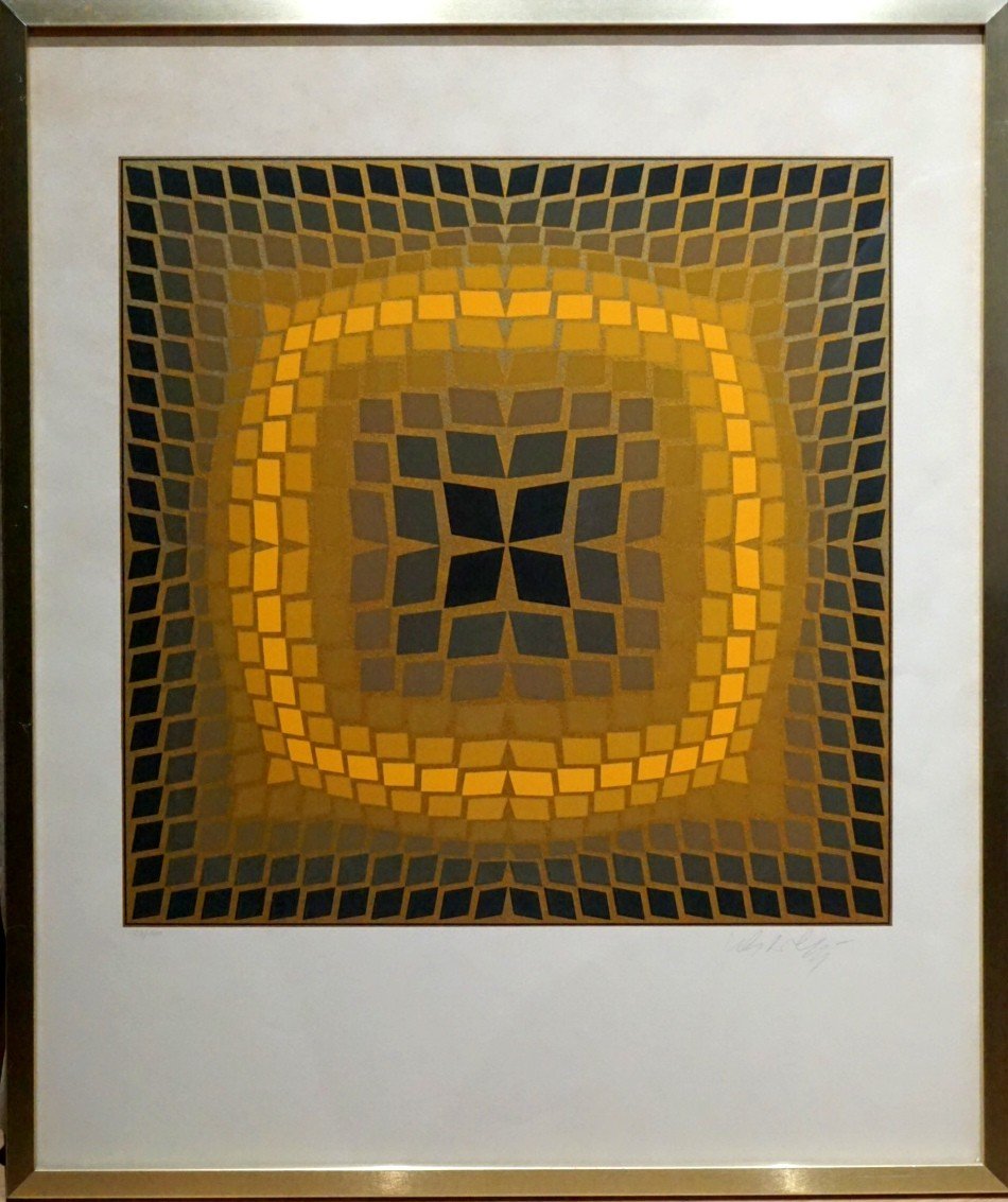 VICTOR VASARELY (1906-1997) / SERIGRAPHIE SIGNÉE ET NUMÉROTÉE / ART OPTIQUE