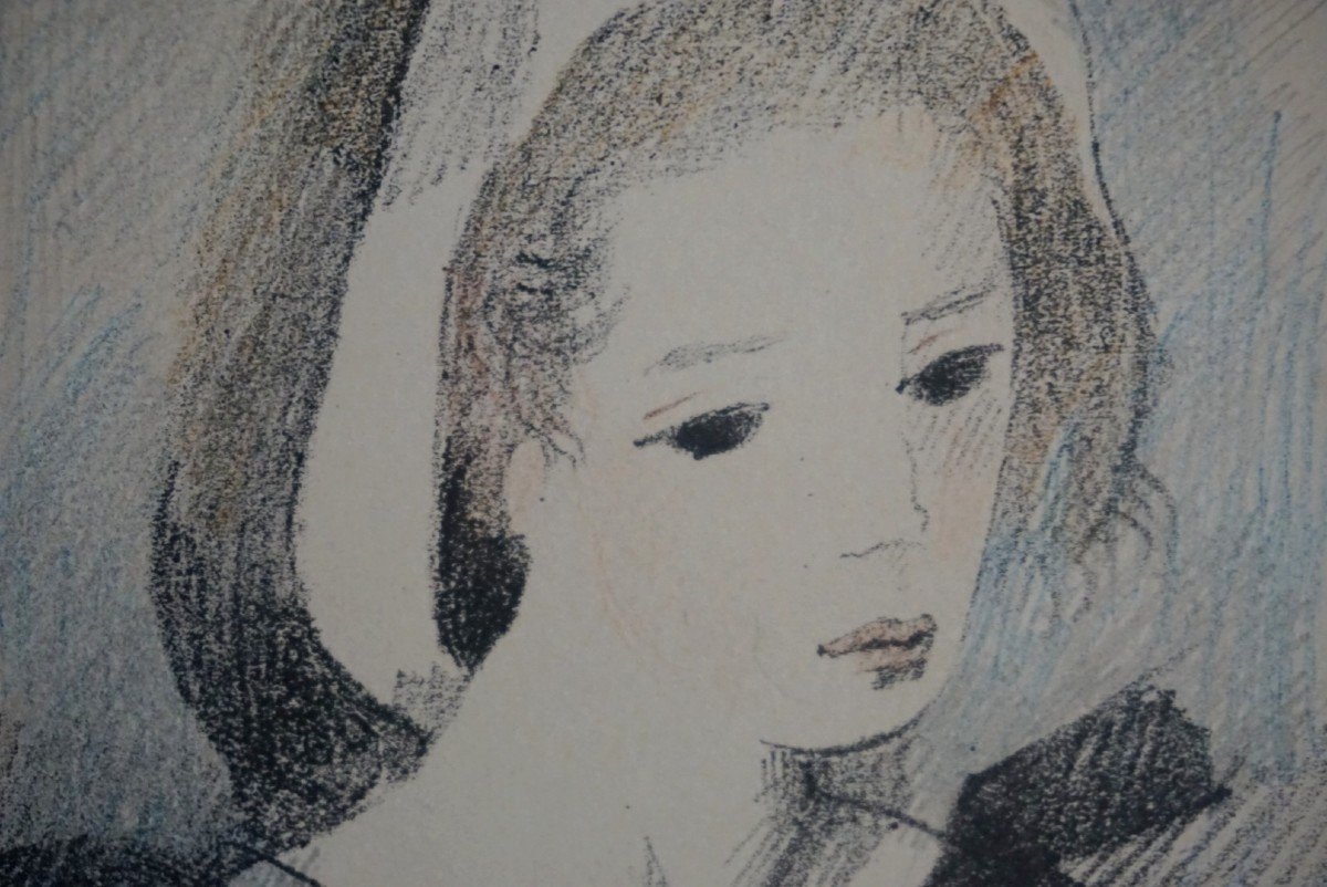 MARIE LAURENCIN (1883-1956) / LITHOGRAPHIE SIGNÉE PAR L'ARTISTE / CIRCA 1950-photo-3