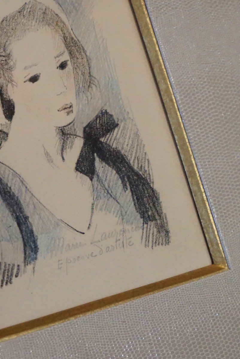 MARIE LAURENCIN (1883-1956) / LITHOGRAPHIE SIGNÉE PAR L'ARTISTE / CIRCA 1950-photo-8