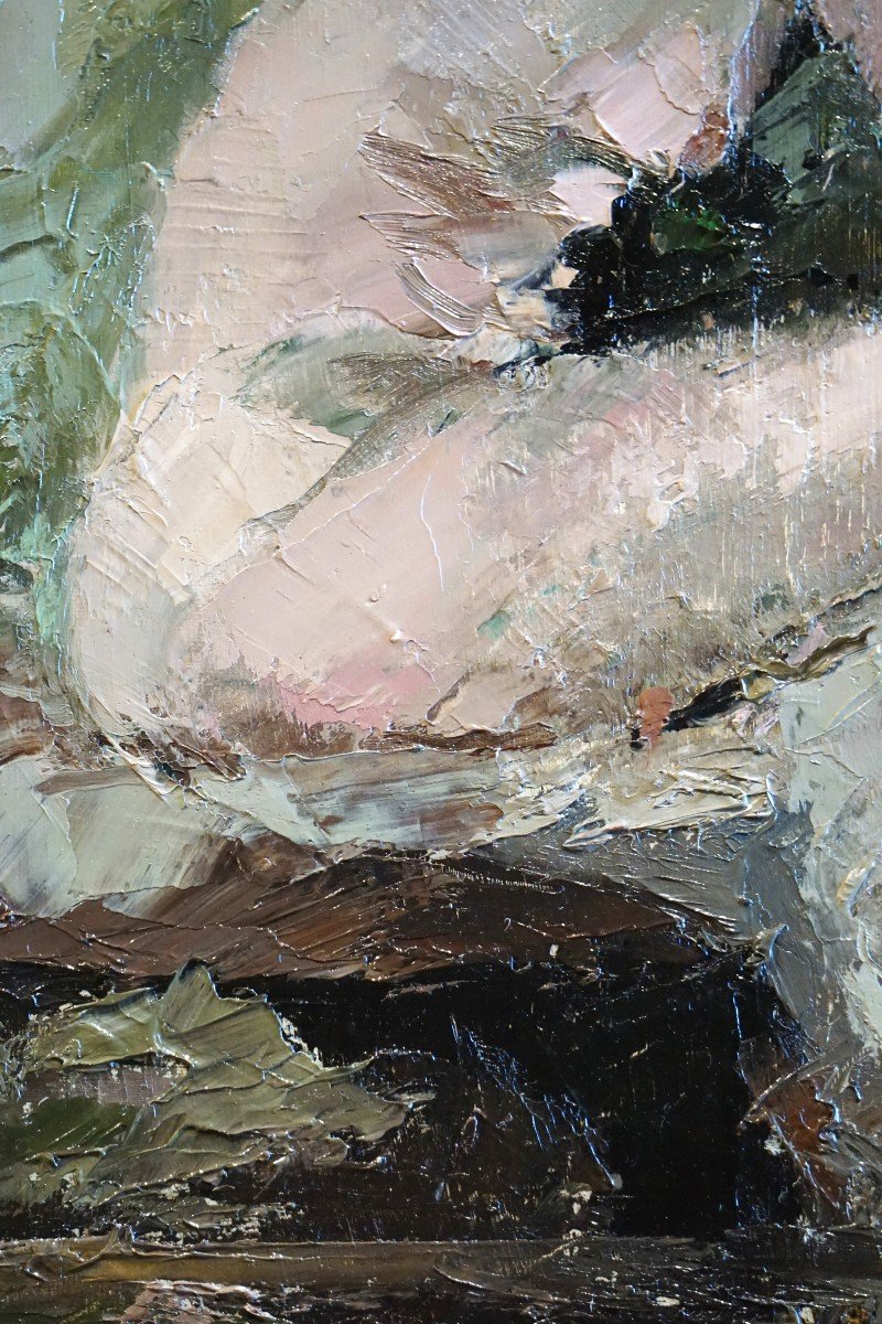 Talwinski Igor (1907-1983) / Naked Dreaming Woman / Oil On Canvas -photo-2