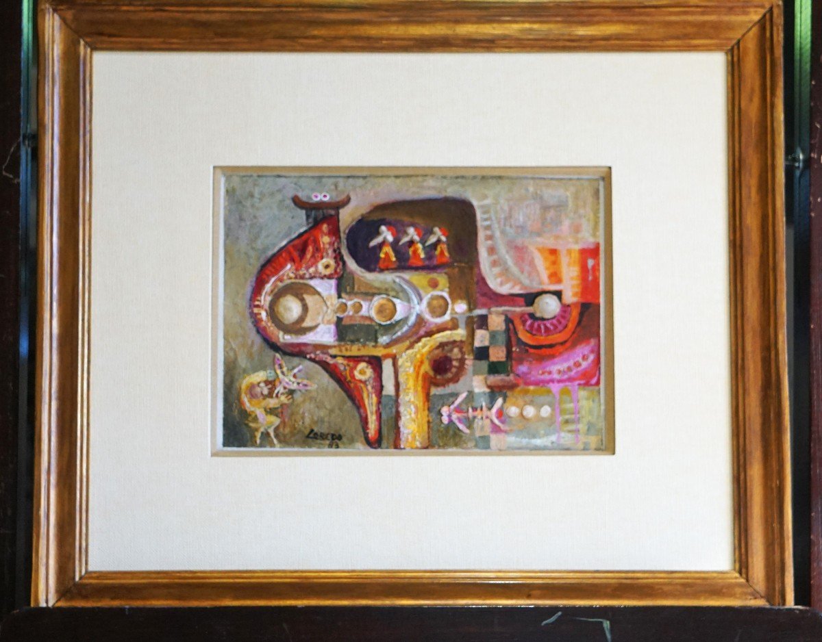 Humberto Loredo (1922-1990) / Composition / Dated 1983 / Mixed Technique-photo-5