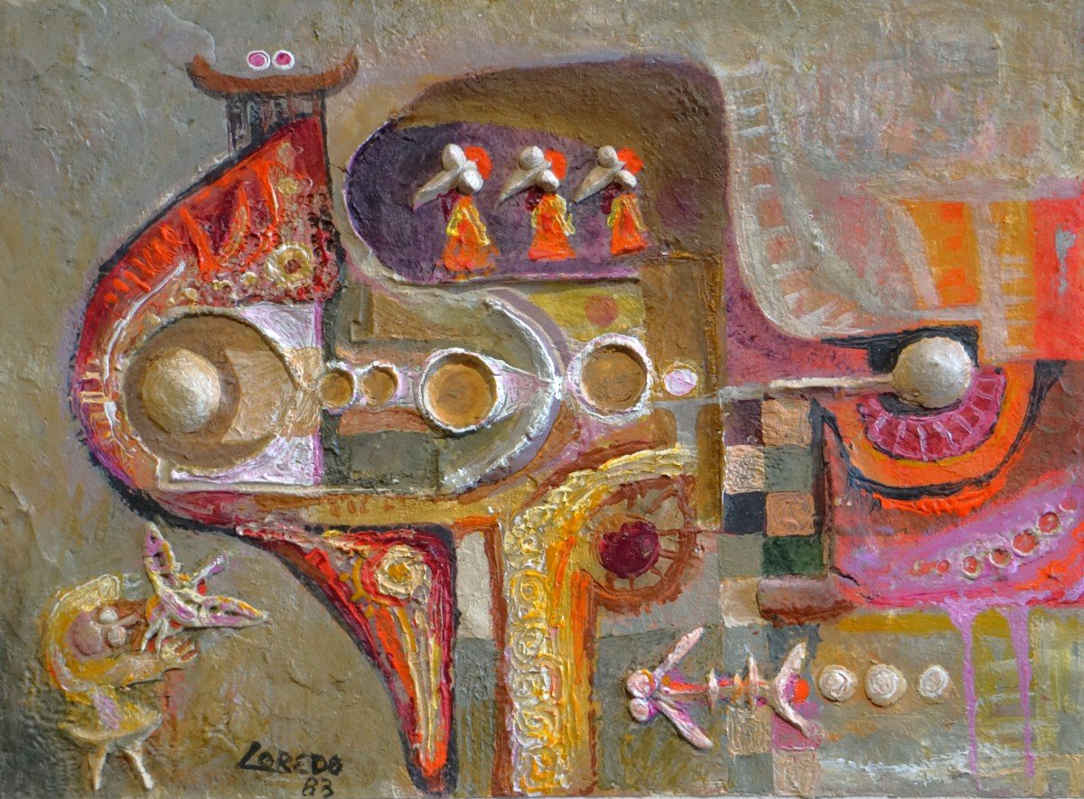 Humberto Loredo (1922-1990) / Composition / Dated 1983 / Mixed Technique