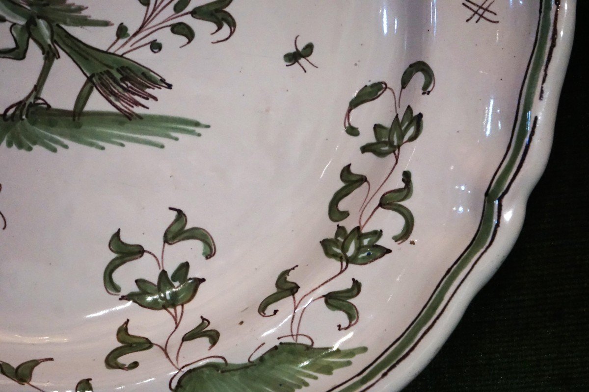 Earthenware Plate From Moustiers / Late 18th Century / -photo-3