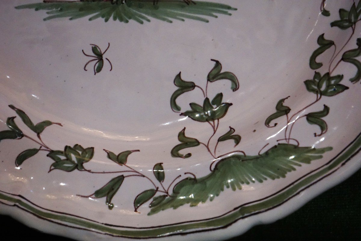 Earthenware Plate From Moustiers / Late 18th Century / -photo-1