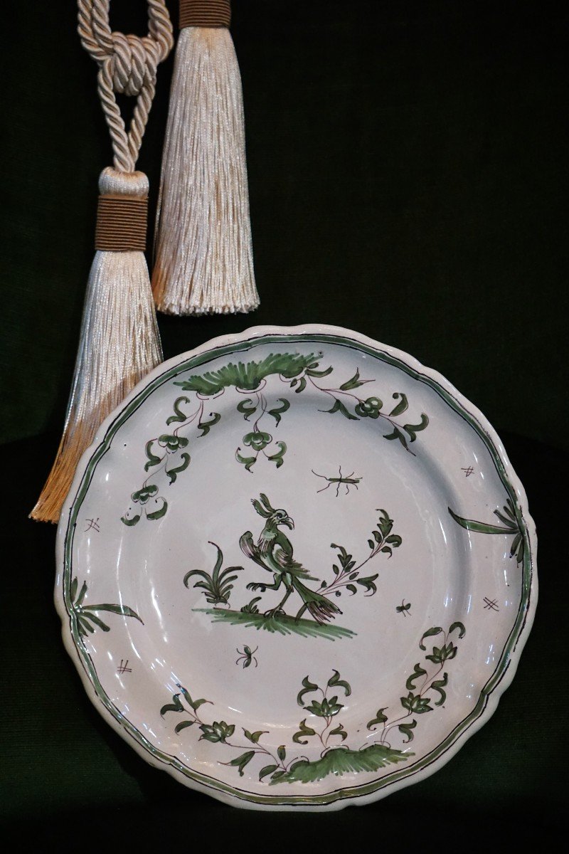 Earthenware Plate From Moustiers / Late 18th Century / -photo-5