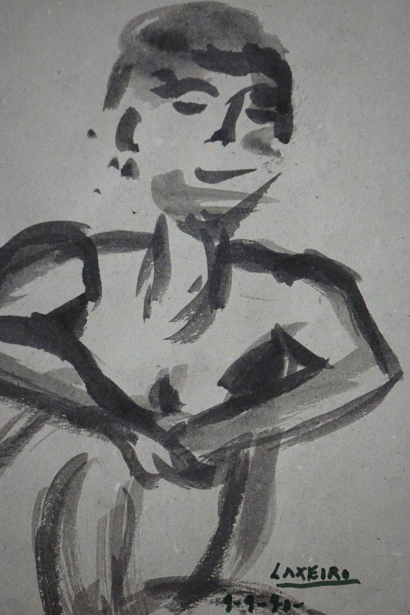 Laxeiro (1908-1996) / Figure / Signed And Dated 1940 / Ink