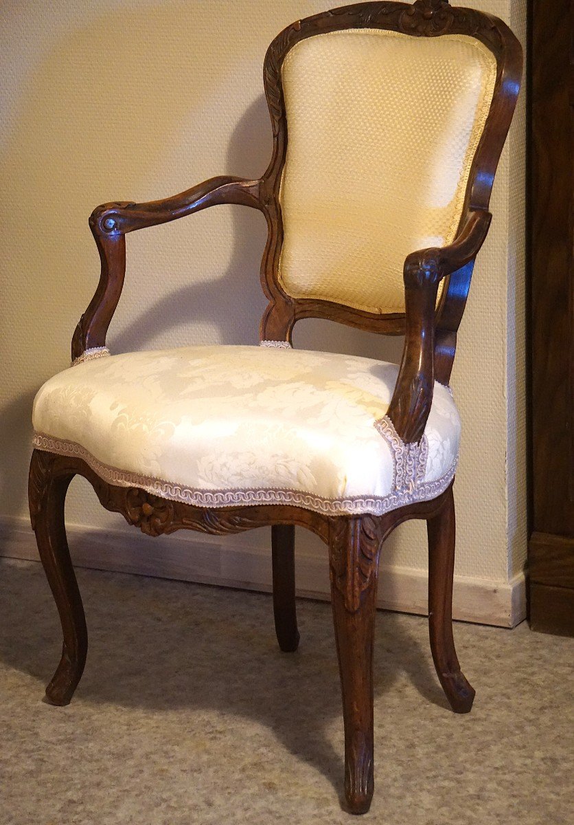 Pair Of Louis XV / 18th Century Armchairs-photo-2