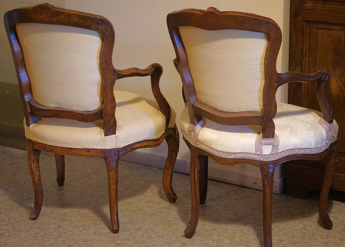 Pair Of Louis XV / 18th Century Armchairs-photo-4