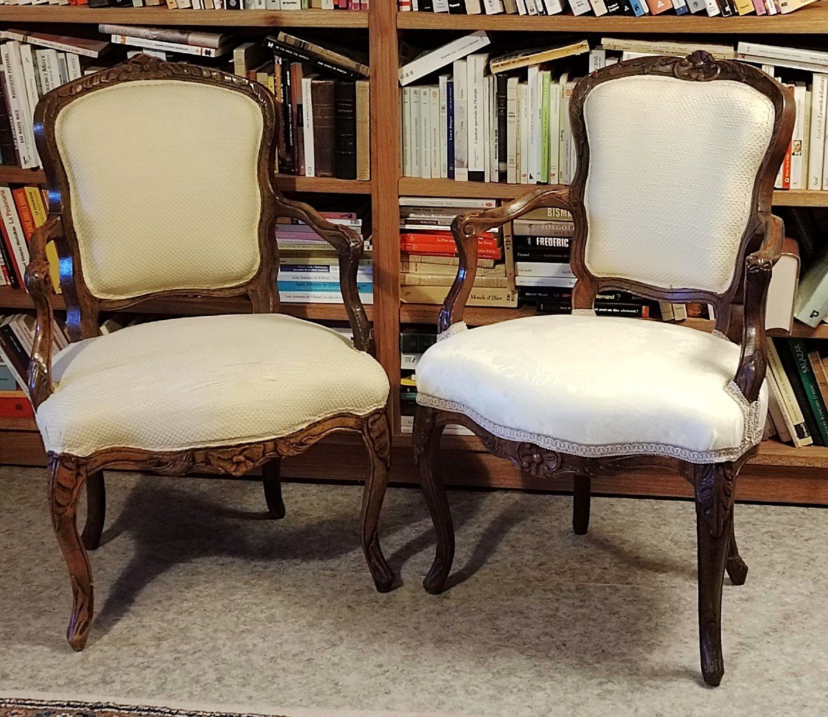 Pair Of Louis XV / 18th Century Armchairs-photo-7