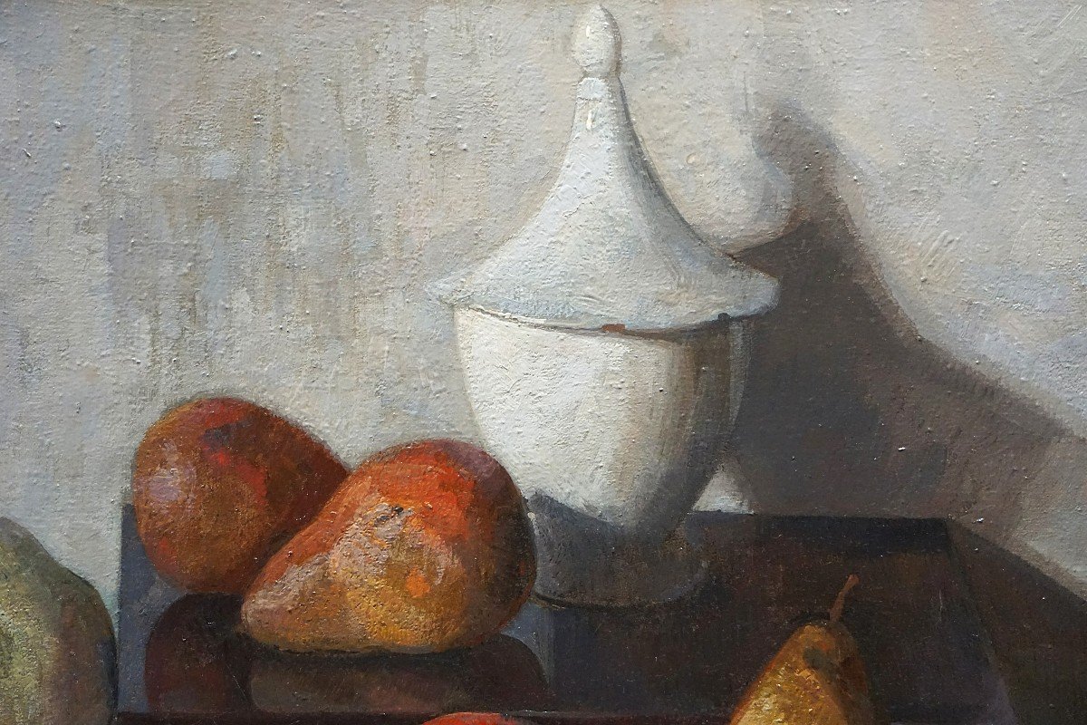 Ywan Cerf (1883-1963) / Still Life: Sobriety And Balance / Oil On Canvas-photo-4