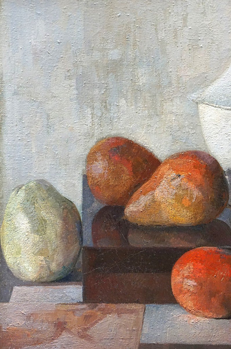 Ywan Cerf (1883-1963) / Still Life: Sobriety And Balance / Oil On Canvas-photo-1