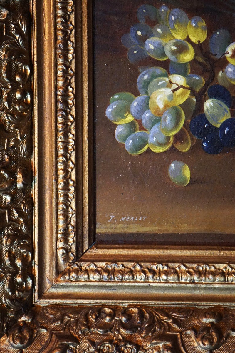 Still Life With Fruit / Late 19th Early 20th Century / Oil On Canvas-photo-4