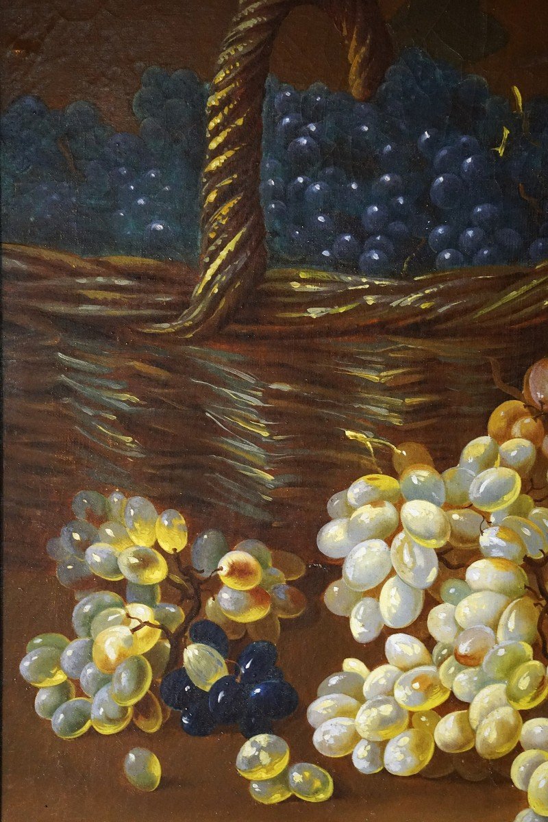 Still Life With Fruit / Late 19th Early 20th Century / Oil On Canvas-photo-7