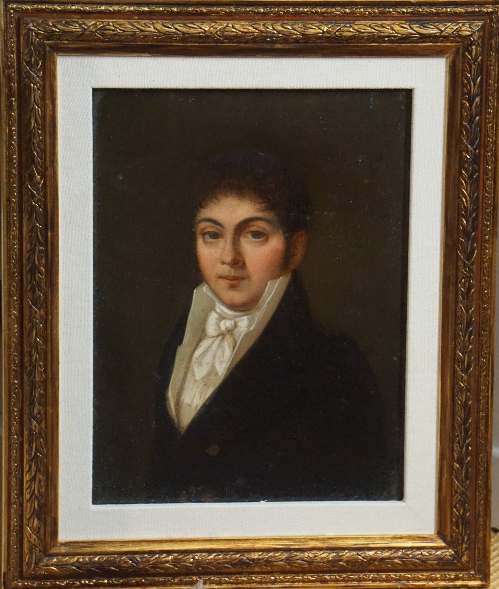 Portrait Of A Young Man / Circa 1810-1820 / French School / Oil On Canvas