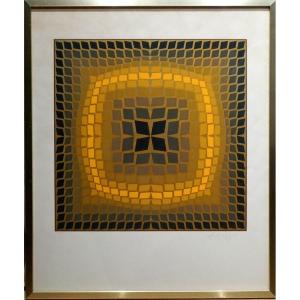 VICTOR VASARELY (1906-1997) / SERIGRAPHIE SIGNÉE ET NUMÉROTÉE / ART OPTIQUE