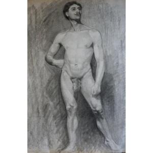 Man's Academy / 19th Century / French School / Charcoal