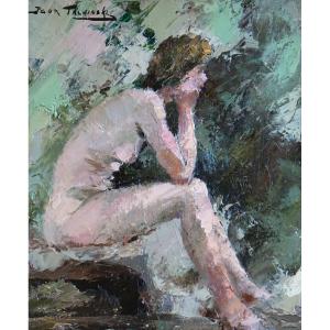 Talwinski Igor (1907-1983) / Naked Dreaming Woman / Oil On Canvas 