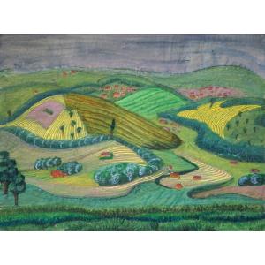 German Expressionism / Year 1930 / Rudolf Moller (1881-1967) / Expressionismus / Landscape