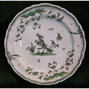 Earthenware Plate From Moustiers / Late 18th Century / 