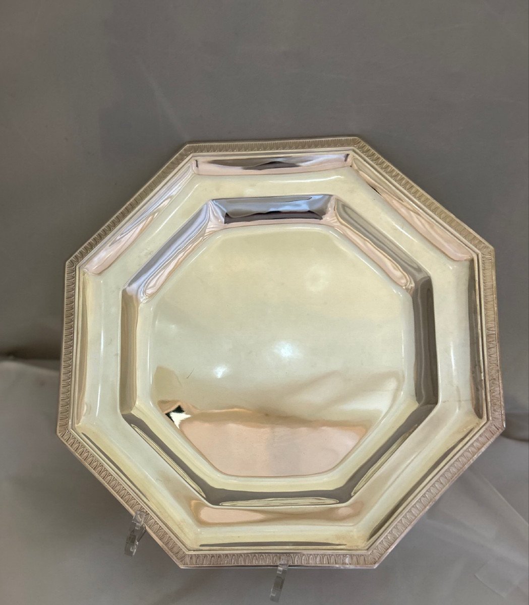 Octagonal Silver  Plate 