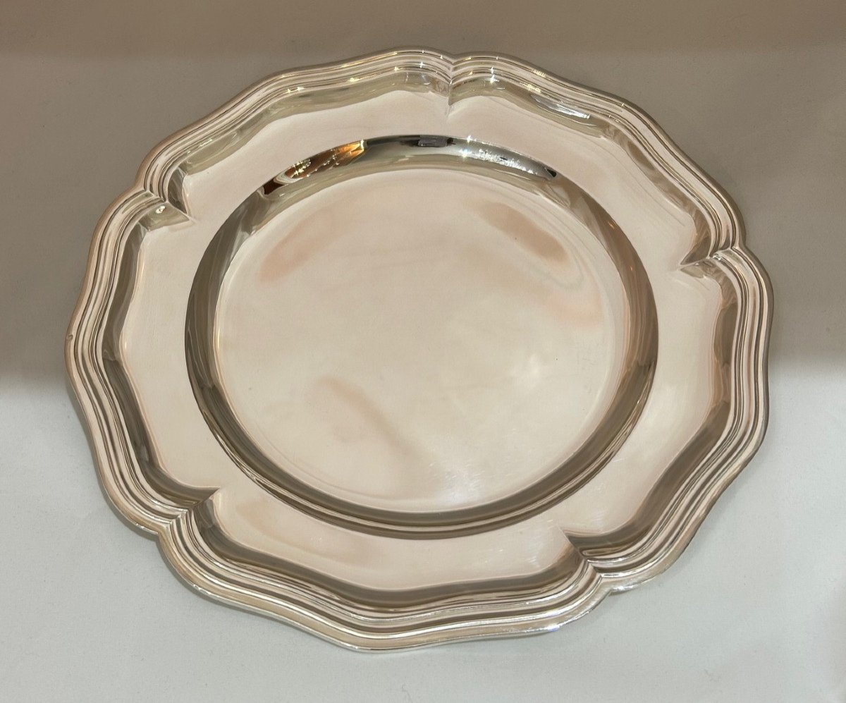 Round Silver Dish 