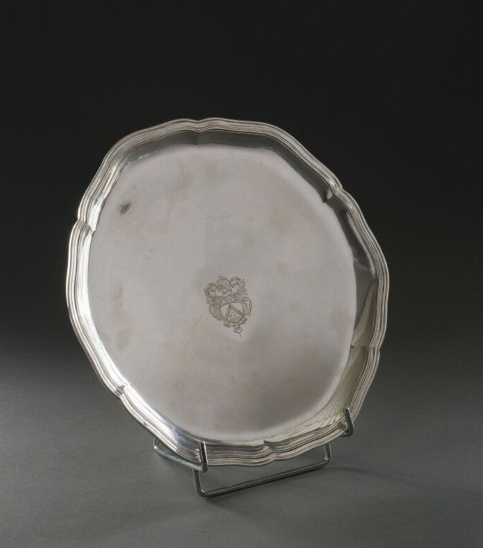 Round Silver Dish (marseille, 1766) 