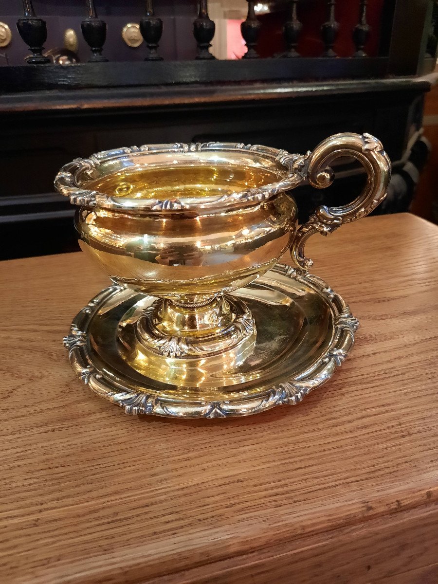 Silver-gilt Cup And Saucer