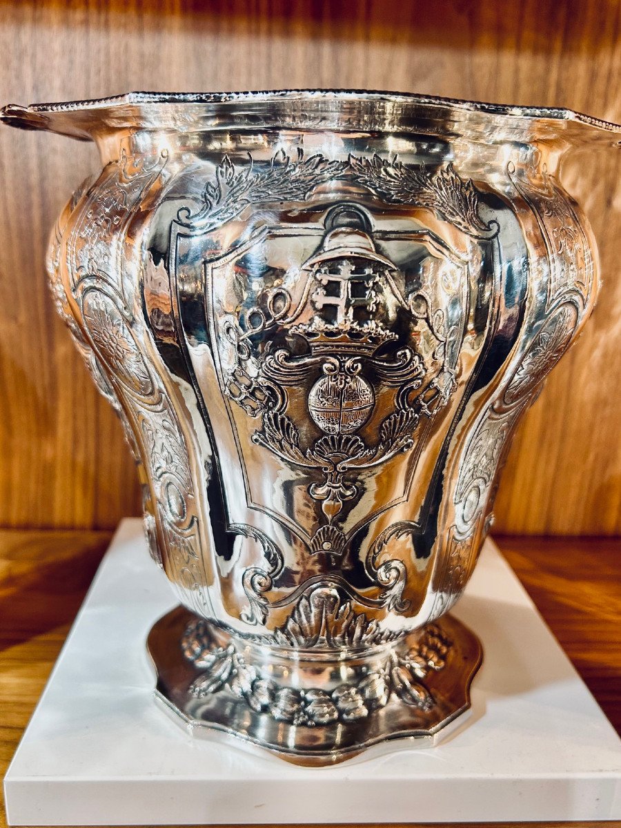 19th Century Silver Champagne Bucket 