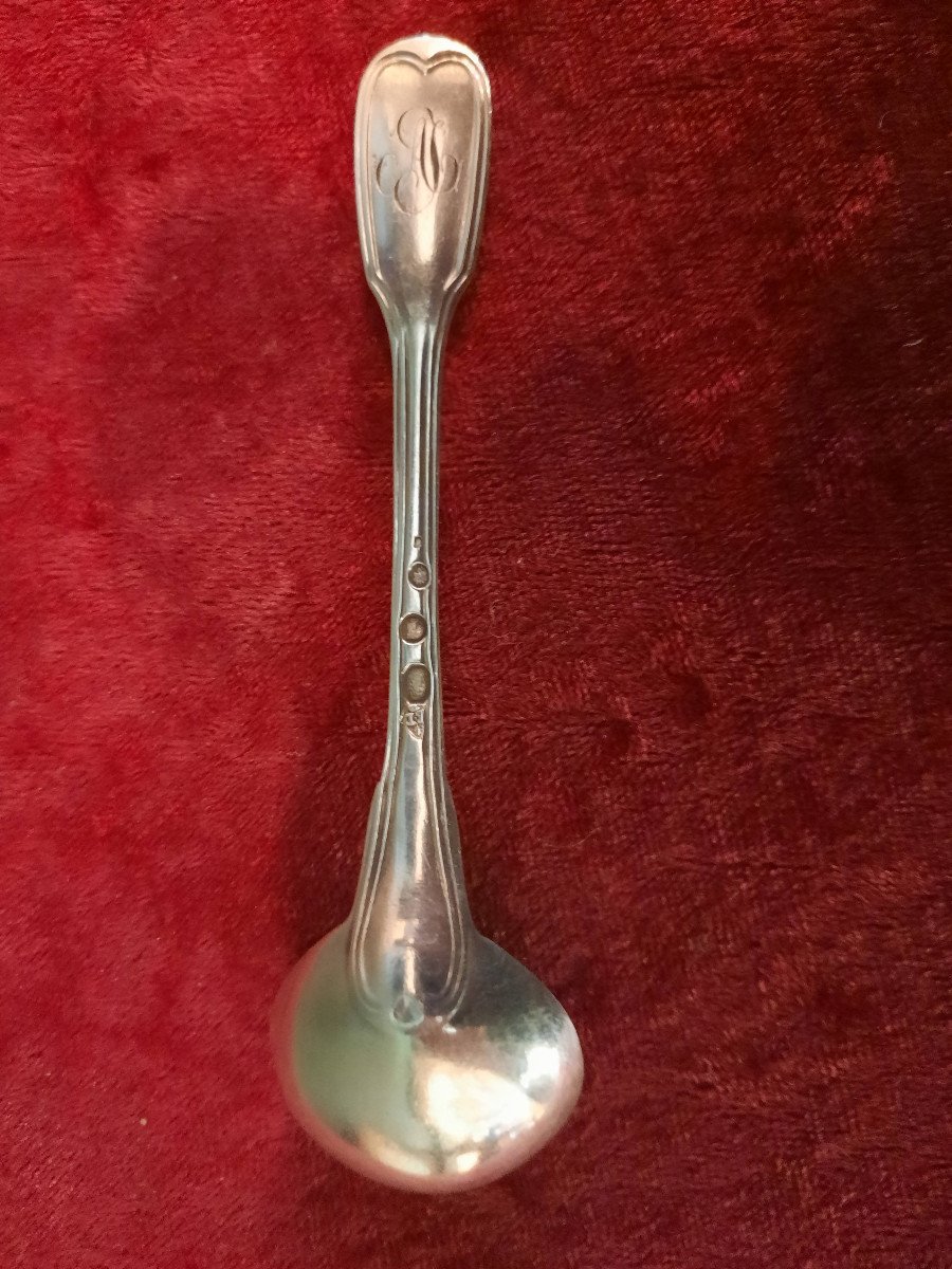 Silver Mustard Spoon  -photo-2