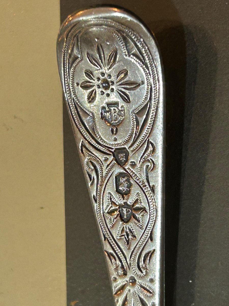 Silver Jam Spoon (london 1850) -photo-3