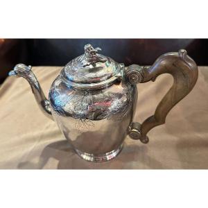 Silver Teapot, 18th Century 