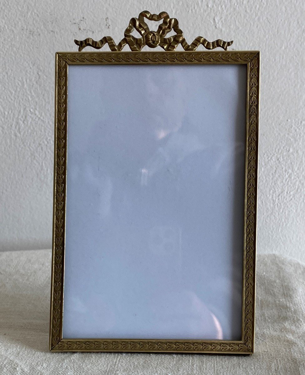 Photo Frame In Chiseled Brass Louis XVI Style 20th