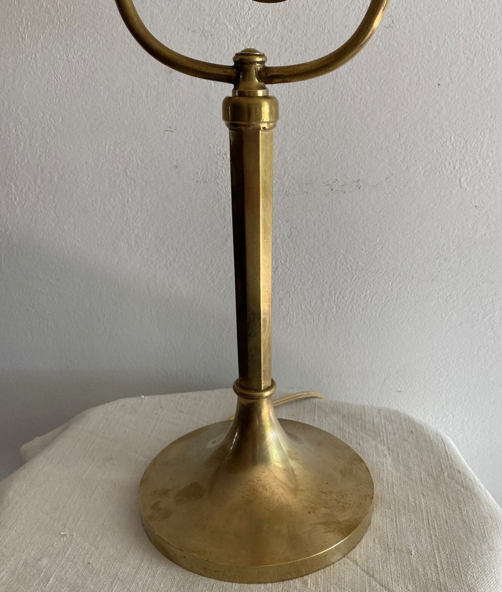 Table Lamp In Bronze And Mother Of Pearl Twentieth-photo-4