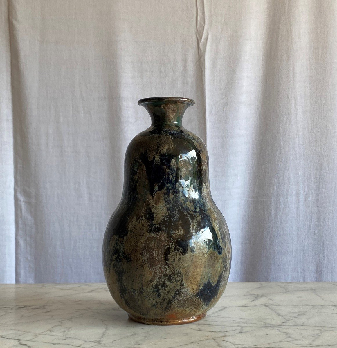 Carpent Fernand Ceramic Vase Glazed Stoneware XXth-photo-3