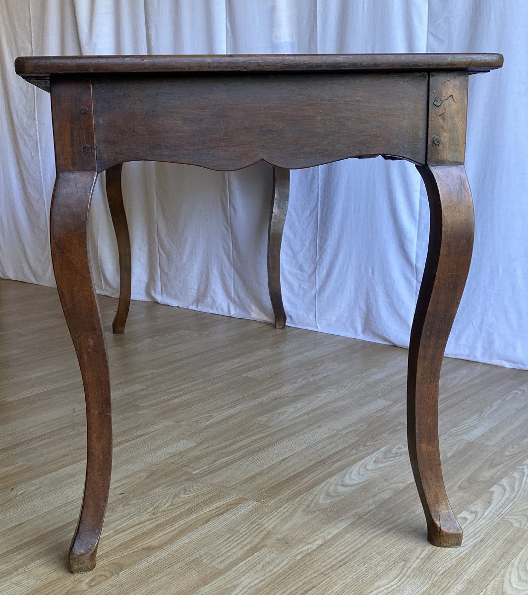 Console Or Farm Table In Walnut 19th Century-photo-2