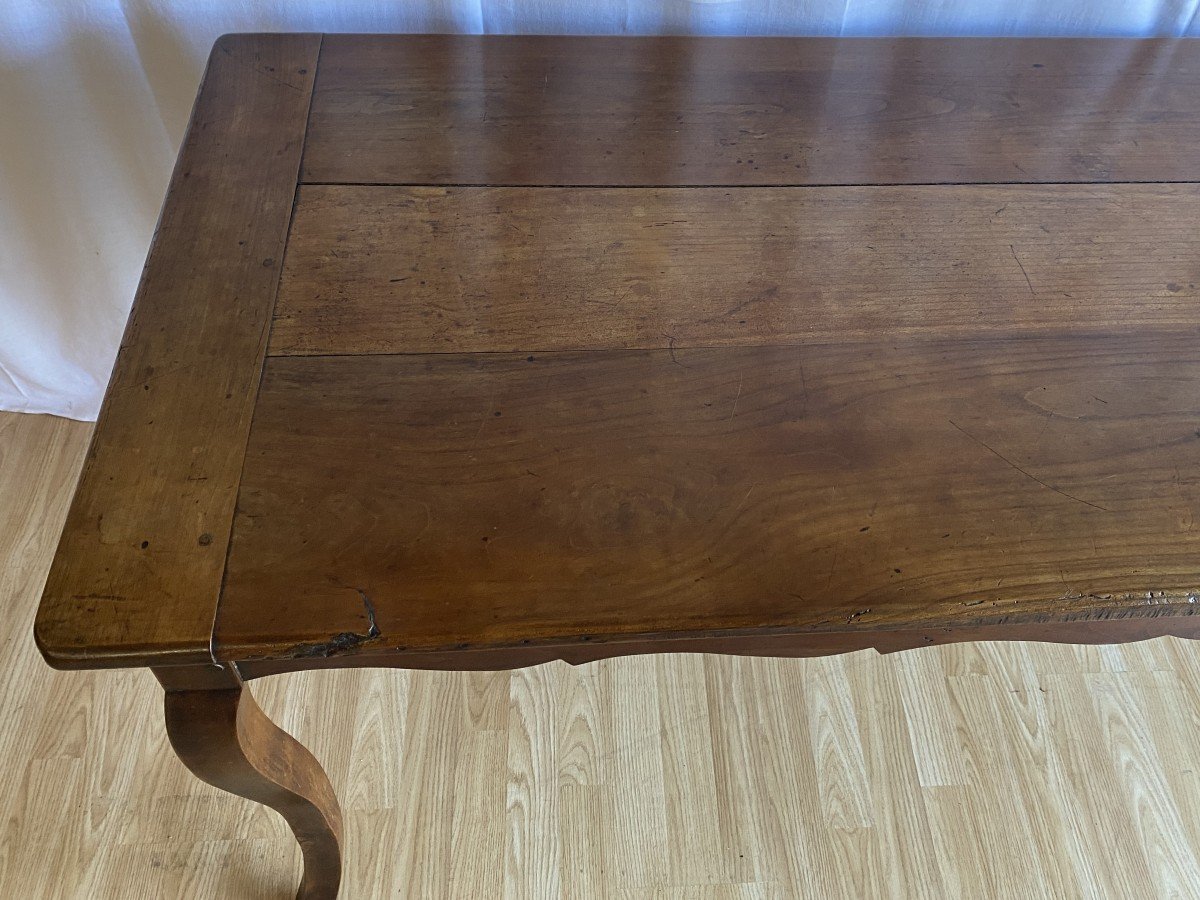 Console Or Farm Table In Walnut 19th Century-photo-5