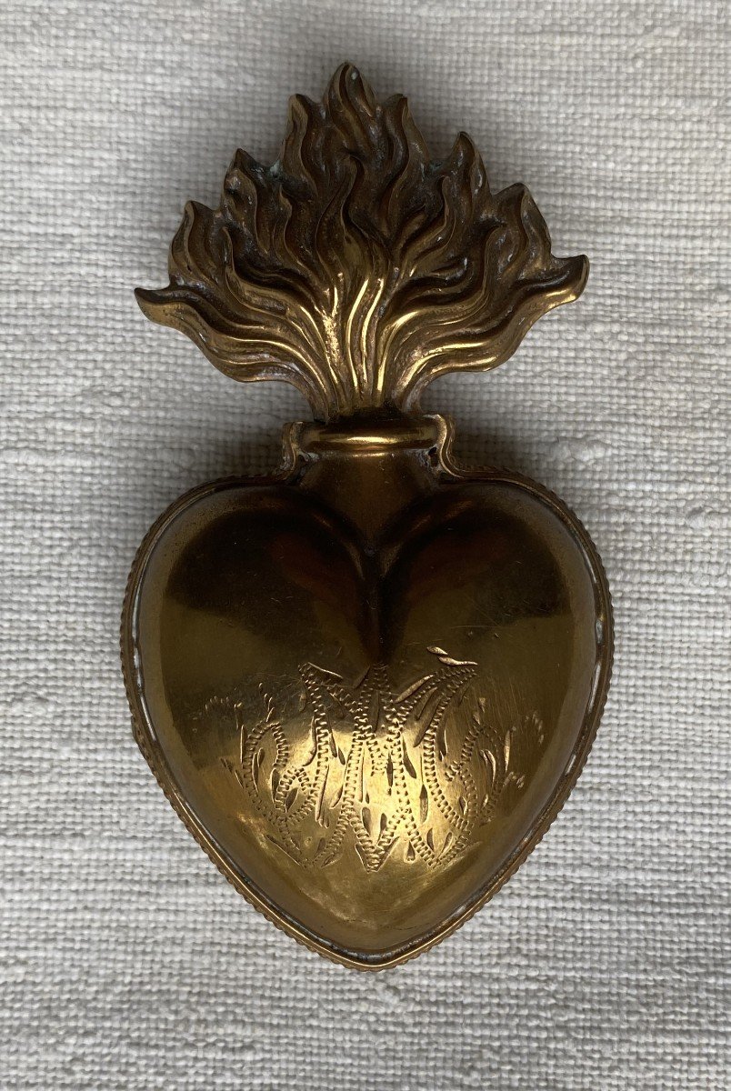 Reliquary Ex Voto Religious Heart Of Devotion 19th