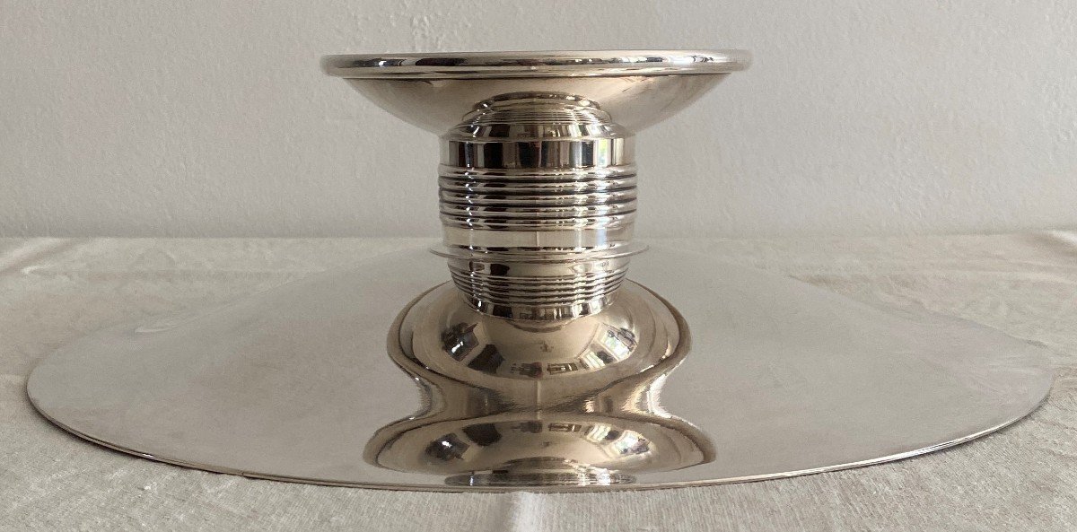 Lanel Luc Cup In Silver Metal Art Deco Christofle Model Alfénide XXth-photo-1