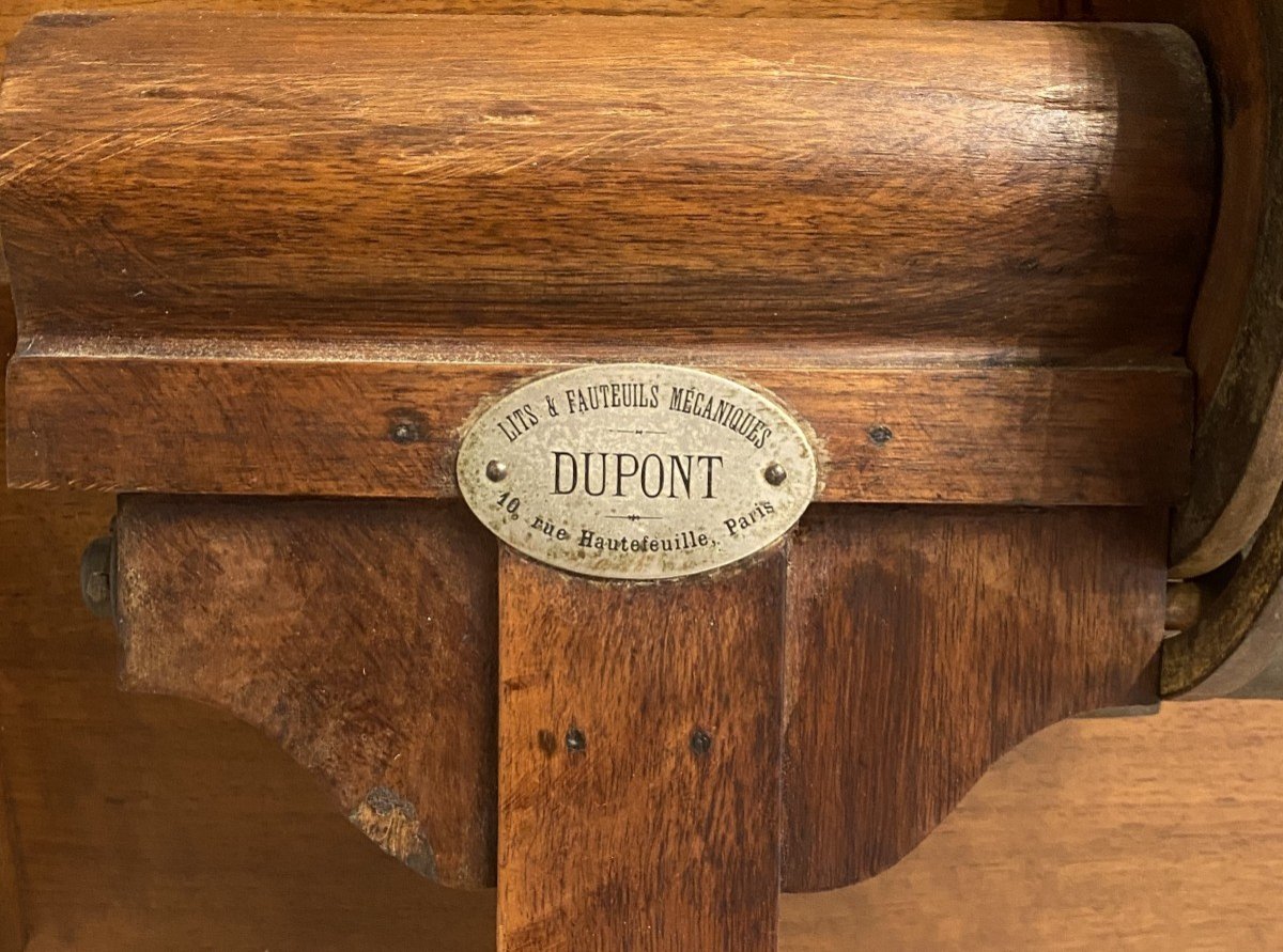 Lectern Or Table With Dupont System In Walnut, 19th Century-photo-4