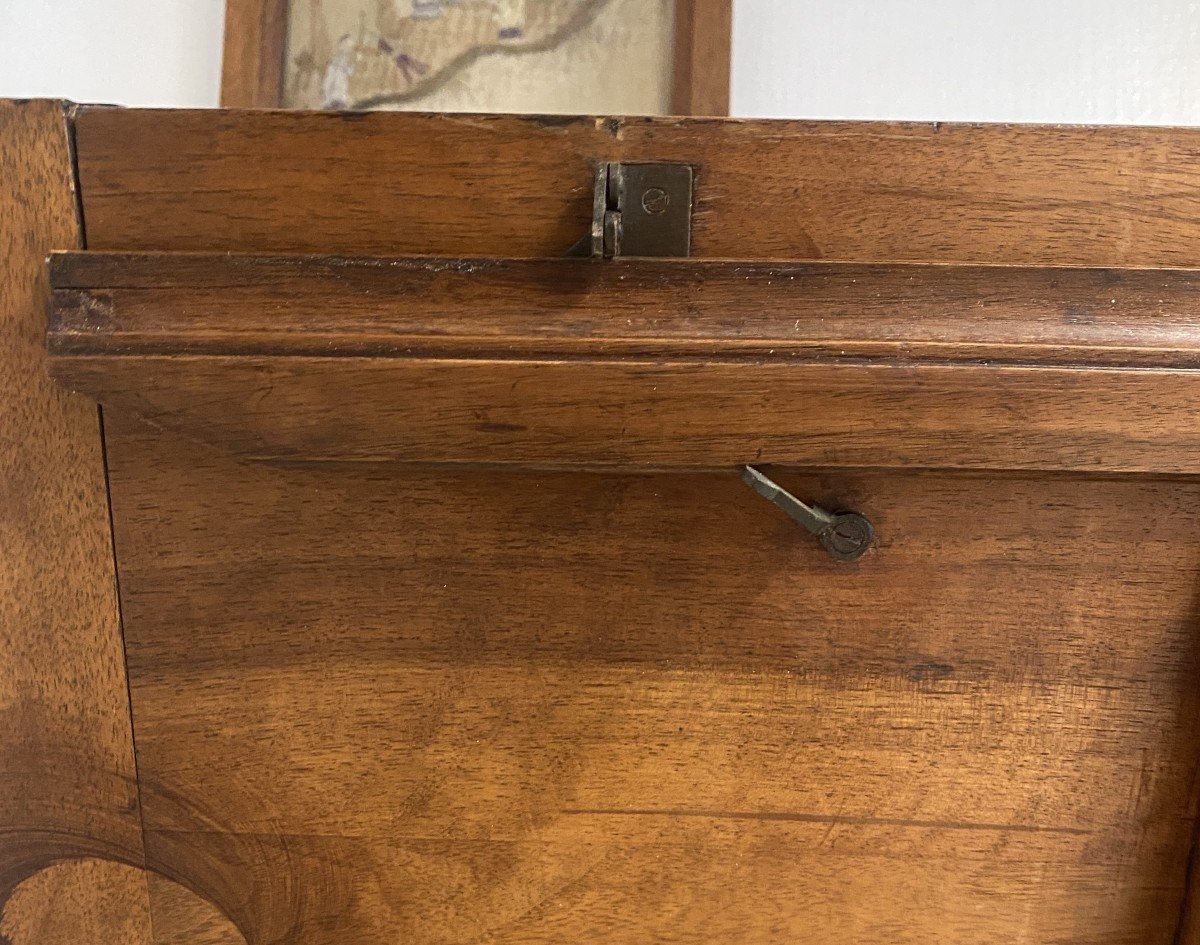 Lectern Or Table With Dupont System In Walnut, 19th Century-photo-8