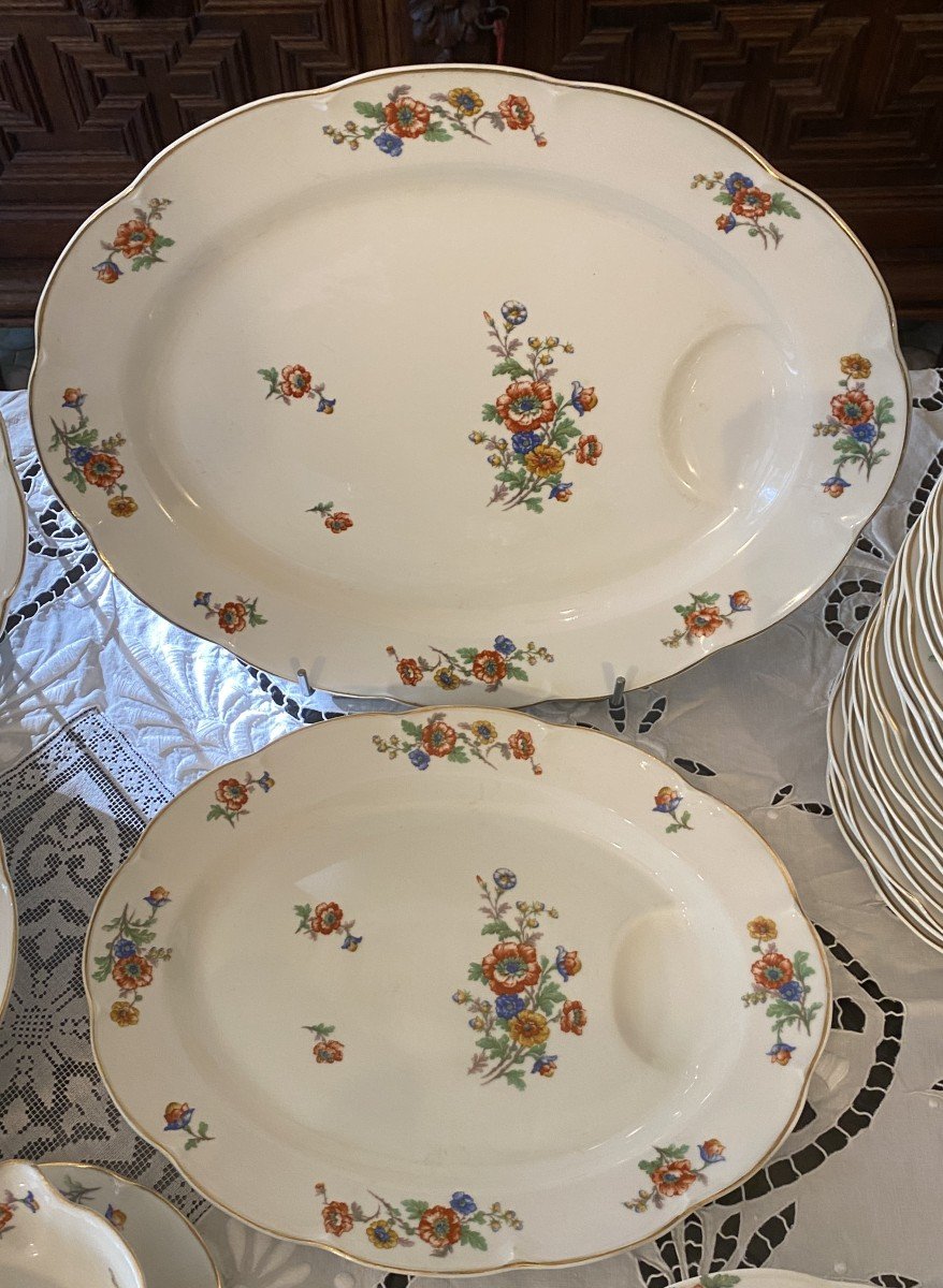 Service De Table En Porcelaine De Limoges Théodore Haviland 73 Pcs -photo-3