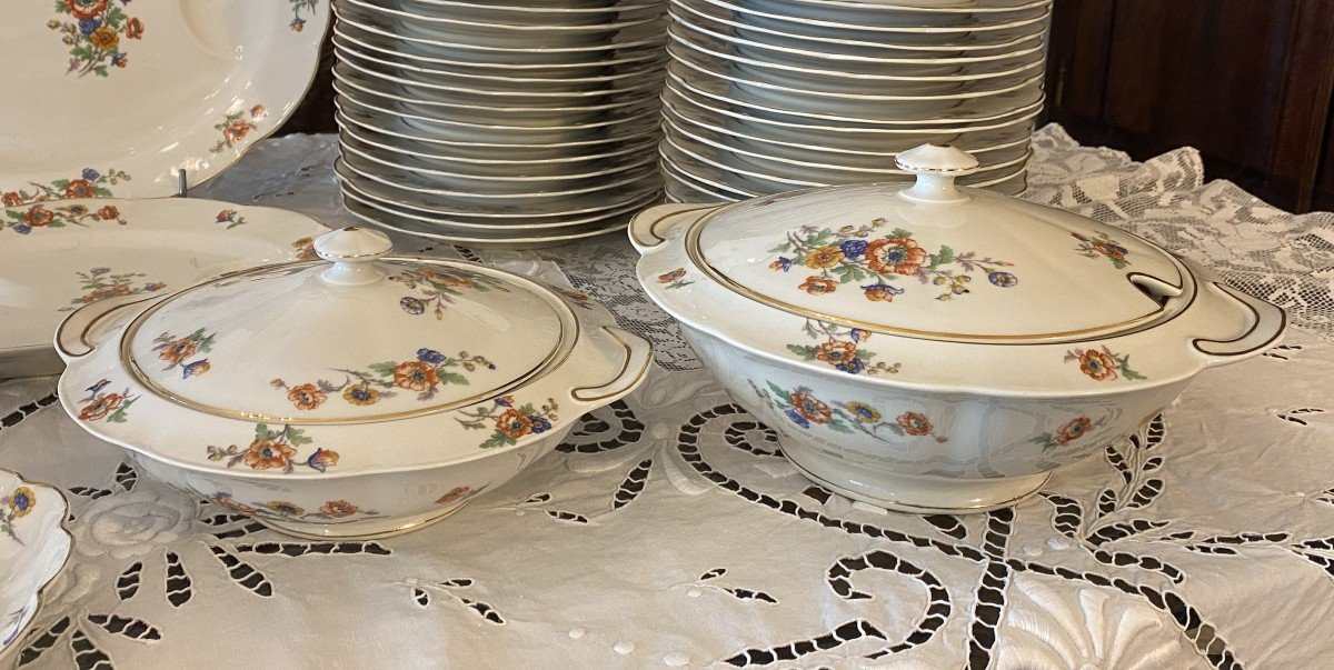 Théodore Haviland 73 Piece Limoges Porcelain Dinner Service -photo-4