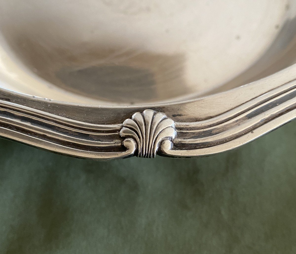 Louis XV Style Hollow Dish In Solid Silver, 19th Century-photo-2