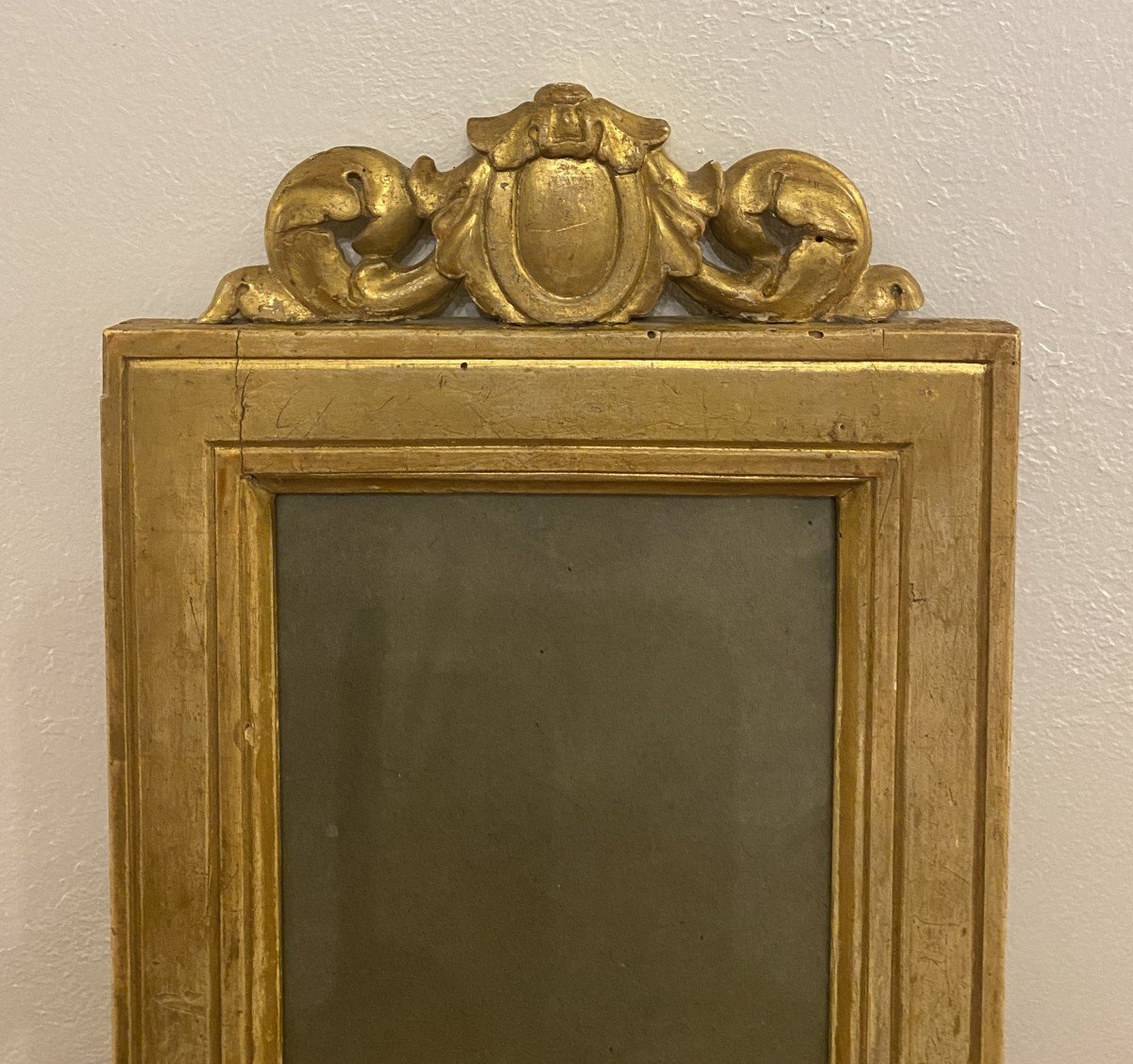 Cadre pour photo ou miroir En Bois Doré  XVIII ème-photo-2