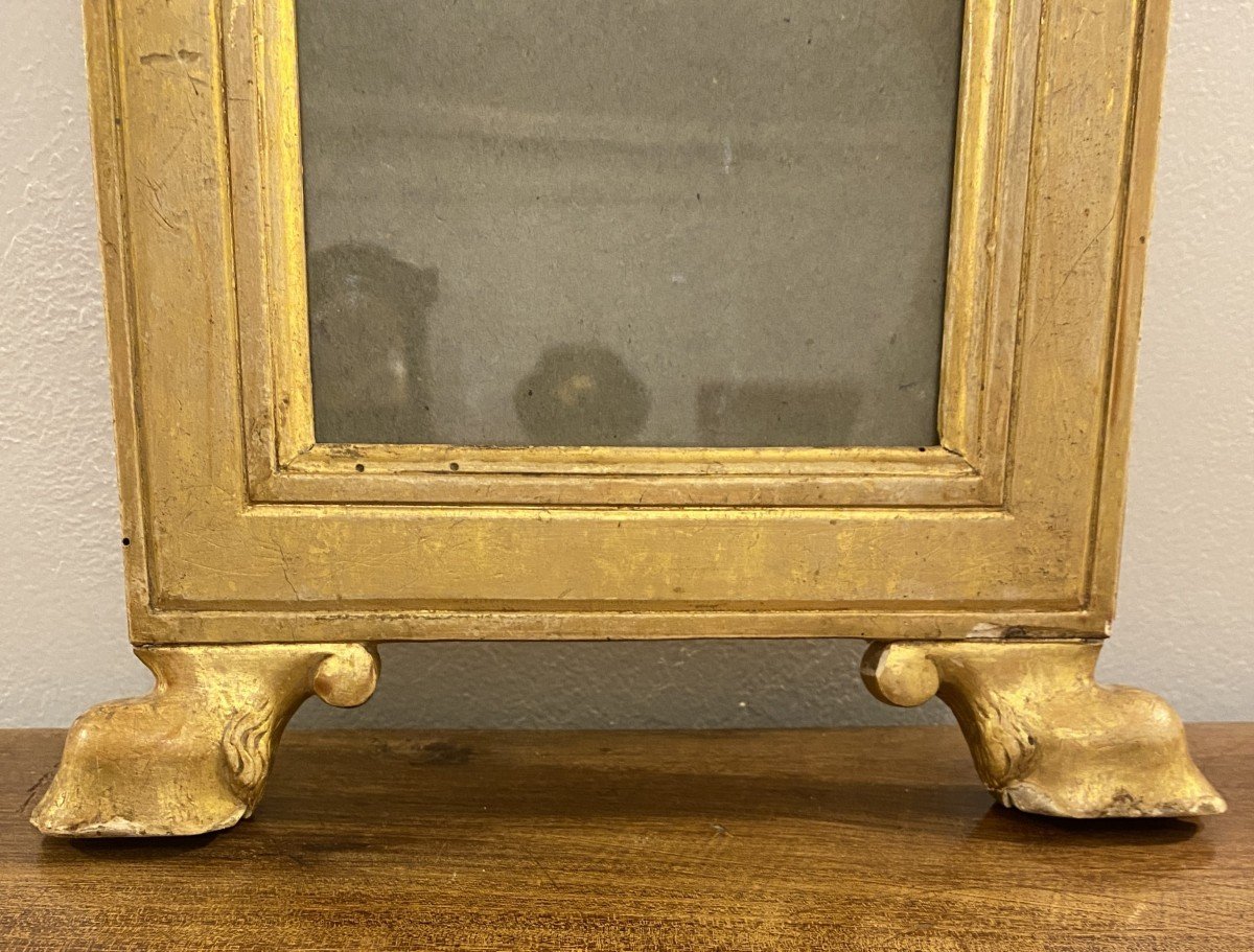 Cadre pour photo ou miroir En Bois Doré  XVIII ème-photo-3